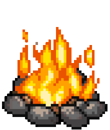 Clip art of bonfire
